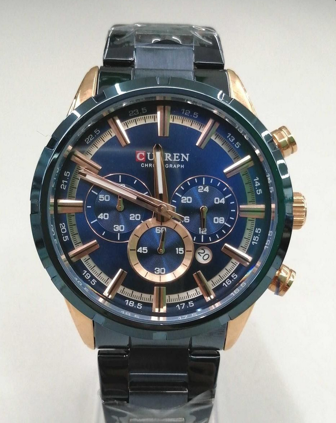 CURREN 8355 Montre pour hommes en acier inoxydable